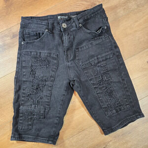 Waimea Denim Shorts Men 32 Skinny Fit Distressed Destroyed 12in Inseam Street